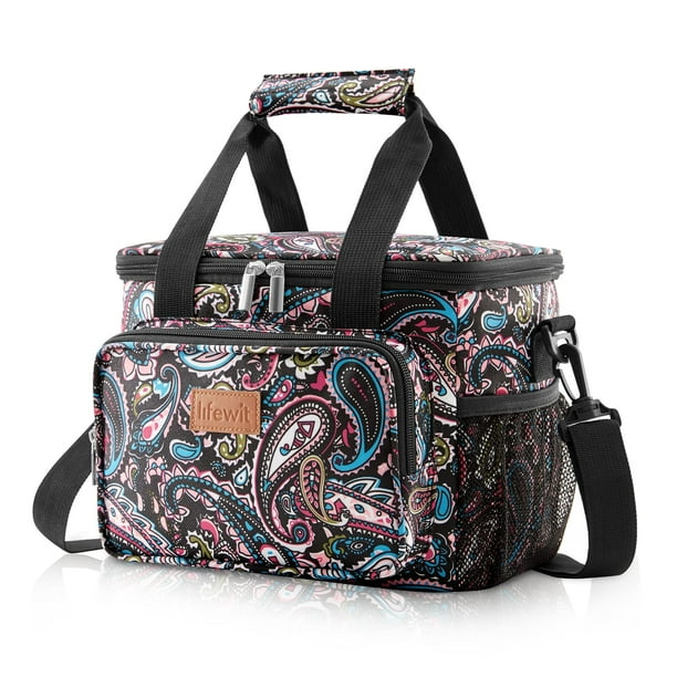 Lonchera Lifewit, grande, aislante, 9 litros, cachemir, 12 latas