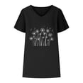 thumbnail image 4 of Womens Tops Dressy Casual V Neck Womens Plus Size T Shirts Loose Fit Warehouse Today Shipping, 4 of 4