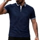 thumbnail image 2 of Ceisia Men's Regular Fit Contrast Trim Jacquard Short Sleeve Turndown Collar Casual Polo Shirt Gifts, 2 of 9