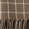 thumbnail image 3 of Brown Checked Plaid Throw, 3 of 3