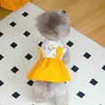 thumbnail image 4 of HQREA Floral Print Dog Dress with D-Ring Breathable Cotton Puppy Sundress Pet Outfit Summer Clothes for Small Dogs Cats, 4 of 6