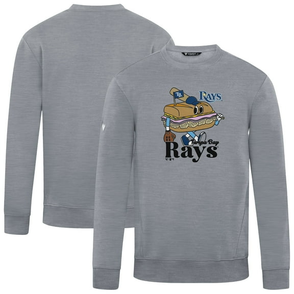 Men's-Levelwear  Gray Tampa Bay Rays Zane Ballpark Food Pullover Sweatshirt