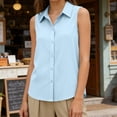 thumbnail image 5 of TaTaai Womens Casual Tops Sleeveless Slim Fit Collared Solid Vest for Daily Work Wear Gift, 5 of 7