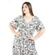 thumbnail image 4 of Vestido midi estampado Roman Fashion /Tallas Extras, 4285 (Blanco /Negro) negro 42, 4 of 6
