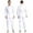 White, variant on TiaoBug Men's One Piece Work Coveralls Jumpsuits Long Sleeves Front Zipper Workshop Body Suits White M