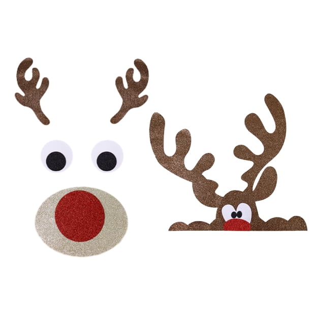 Juego de 2 adornos navideños de fieltro para pared de niños, kit de regalo de adornos de bricolaje para niñas, niños y familias, calendario de adviento, juguetes para decoración de puertas de