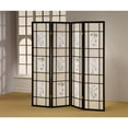 thumbnail image 3 of 4 Panel Floral Shoji Screen, Room Divider, 3 of 3