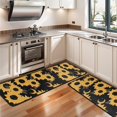 thumbnail image 3 of Kitchen Rugs Sets Of 2,Black Moon Sunflower Pattern Anti Fatigue Kitchen Mat Rugs Non Slip Washable,Decorative Kitchen Floor Mats for Kitchen,Sink,Laundry,17"x47"+17"x47", 3 of 5