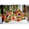 thumbnail image 3 of 18" x 18" Simply Daisy Fall Leaves Polyester Indoor/Outdoor Pillow, Oak Qty 1, 3 of 3