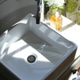 thumbnail image 3 of Nantucket Sinks NSV107A 15" Square Ceramic Vessel Bathroom Sink in White, 3 of 7