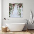 thumbnail image 3 of Pink Spring Floral Wall Art Painting on Canvas, Green Summer Botanical Flowers Canvas Art Home Prints Wall Art Framed Modern Artwork for Living Room Bedroom Wall Decor 20x20in, 3 of 9