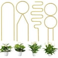thumbnail image 2 of BNNG 4Pcs Trellis for Potted Plants - Plant Support for Climbing Vines and Flowers Stands - Mini Iron Garden Trellis Stackable Plant Potted Plant Support DIY Climbing Trellis Flower Pots Supports, 2 of 5