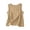 Khaki, variant on Womens Summer Tops V Neck Linen Sleeveless Tank Tops Crewneck Blouse Layering Tee Work Shirts
