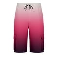 thumbnail image 3 of CONZONE Mens Cargo Shorts Gradient Color Straight Leg Cargo Shorts for Men Lightweight Relaxed Fit Outdoor Workout Shorts With Pockets, 3 of 5