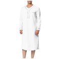 thumbnail image 2 of XDZJLR Men Shirts Muslim Arabia Long Sleeve Pocket Loose Robe Solid Pocket Tops, 2 of 5