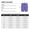 thumbnail image 3 of Kdxio colorful Skull flower leaf Print Mens Sleep Shorts Bottoms Soft Comfy Pajama Wear Pants with Drawstring Pockets, 3 of 5