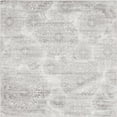 thumbnail image 1 of Unique Loom 3141488 8 x 8 ft. Grand Sofia Square Rug, Light Gray, 1 of 5