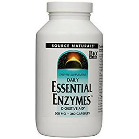 Source Naturals Daily Essential Enzymes, 500mg, 360