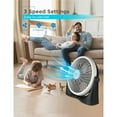 thumbnail image 5 of BLACK+DECKER BFF16B 16-In. 3-Speed Portable Floor Fan with Adjustable Tilt, Black, BFF16B, 5 of 7