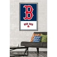 thumbnail image 2 of MLB Boston Red Sox - Logo 22 Wall Poster, 22.375" x 34" Framed, 2 of 5