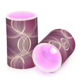 thumbnail image 7 of Yayeee Flameless Candles with Remote Flickering Battery Operated Multi Color Changing, Gold Abstract Pattern, 7 of 7