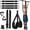 Black, variant on 75LBS Heavy Duty Pull Up Assist Band System, Adjustable Double Padded Foot Rest Resistance Straps for Upper Body Strength Workout Training