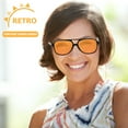thumbnail image 4 of Vintage 70s Sunglasses Frame Tinted Lenses Glasses UV Protection Spectacles, 4 of 7