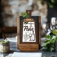 thumbnail image 6 of 6pcs Kitchen Wooden Sign Wine Cheese Wood Cutting Board Wall Decor Eat Sign Dining Sign Farmhouse Tiered Tray Rustic Hanging Fork Spoon, 6 of 8