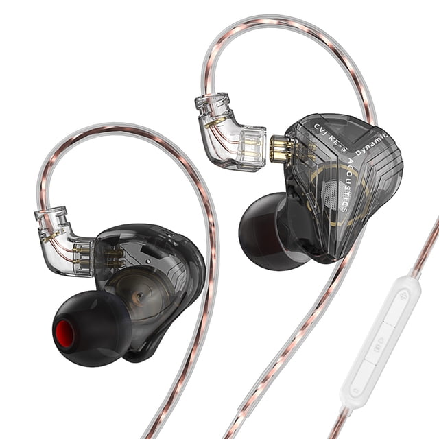 Audífonos Dual Magnetic Dynamic Driver Audífonos Audífonos (Negro con micrófono)