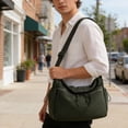 thumbnail image 7 of Nylon Crossbody Bag for Women, Lightweight Casual Shoulder Bag with Multi Pockets, Large Capacity Waterproof Tote Purse for Commute Work Travel - Fits 10 Inch Laptop, 7 of 7