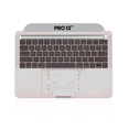 thumbnail image 2 of Replacement Top Case With Keyboard Compatible For MacBook Pro 13" W/ Touch Bar (A1706 / Late 2016 / Mid 2017) (US English) (Used OEM Pull: Grade New) (Space Gray), 2 of 5