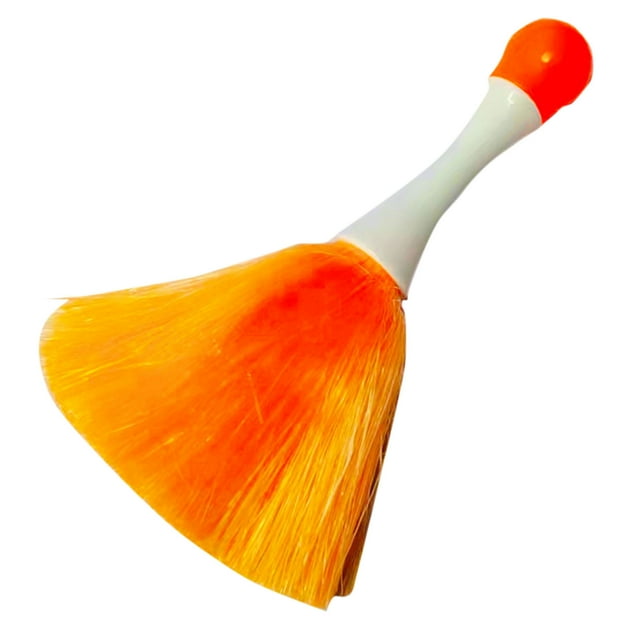 AKEGAMN Mini Plastic Silk Computer Brush Keyboard Brush Buddha Dust Sweep Office Household Sweep Gray Desktop Cleaning Sweep