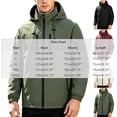 thumbnail image 4 of Husipze Men's Waterproof Rain Jacket Lightweight Breathable Thin Hooded Wind Resistant Raincoat for Hiking Cycling Outdoor Sports White L, 4 of 9