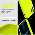 thumbnail image 4 of for iPhone 12 Pro Max Case, Silicone Upgraded [Camera Protecion] Phone Case with Soft Anti-Scratch Microfiber Lining, 6.7 inch, Fluorescent Green, 4 of 11