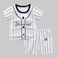 thumbnail image 4 of Toddler Boys Cartoon Print Pattern Short Sleeve Clothes Summer Two-piece Sute, 4 of 9