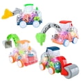 thumbnail image 1 of Car Toy Inertia Forward Gear Linkage Fall Collision Resistance Battery Powered Colorful Light 221 Gears Engineering Car Toy Home Supply, 1 of 6