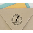 thumbnail image 4 of Printtoo Custom Round German Shepherd Dog Address Rubber Stamp Personalized Self Inking Gift Idea-Red, 4 of 4