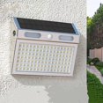 thumbnail image 4 of Luces solares al aire libre 112 luces LED para cubierta con energía solar, impermeables, luces exteriores para escaleras, lámpara de poste de cerca, iluminación exterior para pasarela de patio, luz c, 4 of 4