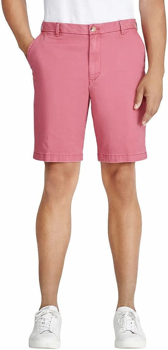 IZOD Men s Saltwater Stretch Flat Front Knee Length Chino Shorts Walmart