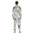 thumbnail image 4 of FORMRS Onesies Pajama for Adults Unisex Hoodie Winter Jumpsuit One Piece Sleepwear, Sizes S-2XL, Light Floral Pattern, 4 of 7