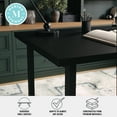thumbnail image 5 of Martha Stewart Beckett Home Office Trestle Desk with Shelves in Black Wood Grain, 5 of 13