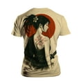 thumbnail image 2 of QTAGTESS Samurai Anime T-Shirt for Men Japanese Warrior Graphic Tee with Red Sun Japan Style Manga Art Shirt Asian Ink Art Short Sleeve Shirt, 2 of 7