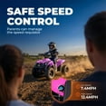 thumbnail image 2 of QEASET 36V Electric 4-Wheeler, 12MPH Max Speed, Parental Key, Pink, 2 of 8