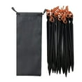thumbnail image 3 of harayaa Tent Stakes Aluminum Alloy Metal Stakes for Ground for Trip Gardening Desert 24 Pieces Black, 3 of 9