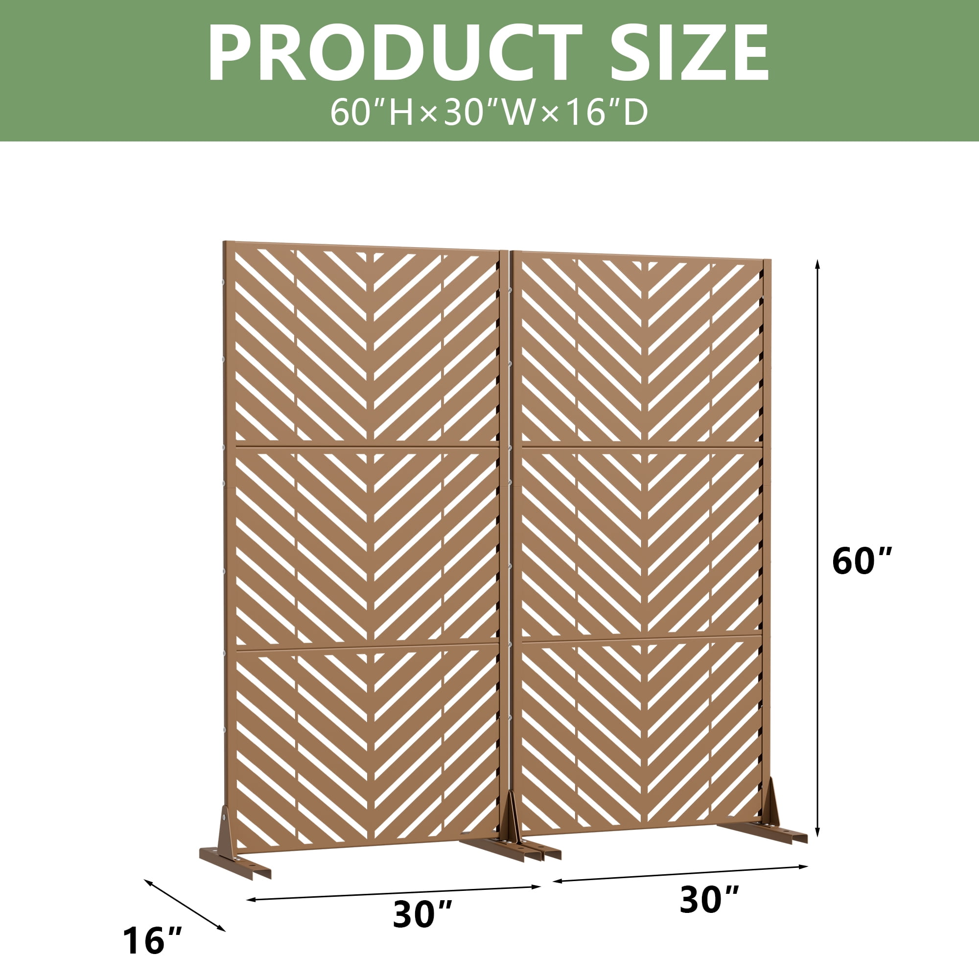 Privacy Metal Screen Fence Panel