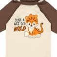 thumbnail image 4 of Inktastic Just a Wee Bit Wild Cute Tiger Cub Boys or Girls Long Sleeve Baby Bodysuit, 4 of 5