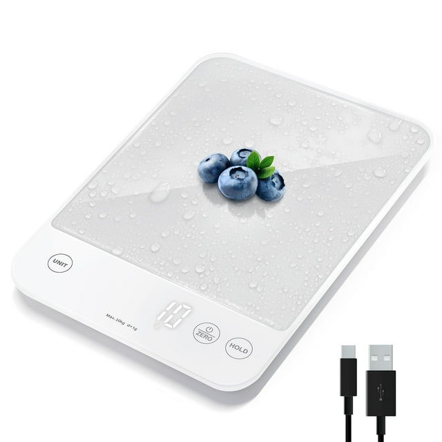 Báscula de Cocina Digital Etekcity Recargable e Impermeable 10 kg