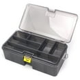 thumbnail image 4 of SPRING PARK Waterproof Clear Double Layer Plastic Tackle Box Carp Fishing Lures Storage Box Lightweight, 4 of 6