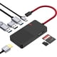thumbnail image 1 of Hub USB C, divisor USB 3.0 de 4 puertos con transferencia de datos de 5Gbps, divisor USB C para  tipo C,  Pro, , Surface, XPS, unidad flash, HDD móvil, 1 of 8