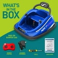 thumbnail image 3 of Serenelife 360 Degree Bumper Car with Adjustable Belt & Controls, Blue, 3 of 9
